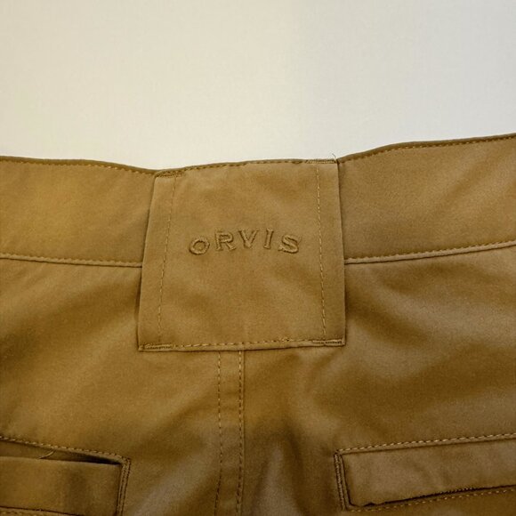 Orvis Men's Tech Shorts Tan Khaki Stretch Size 40 9" Inseam - Picture 3 of 7